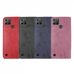 Case with card holder Oppo C21Y/C25Y leatherette - 4 Colors