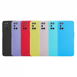 Case silicone smooth Oppo A52/A72 with camera 3D - 7 Colors