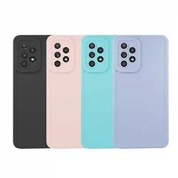 Case silicone smooth Samsung A53-5G with camera 4D - 4 Colors