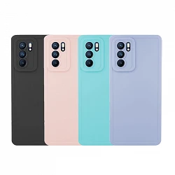 Case silicone smooth Oppo Reno 6 5G with camera 4D - 4 Colors