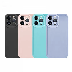 Case silicone iPhone 12 Pro with camera 4D - 4 Colors