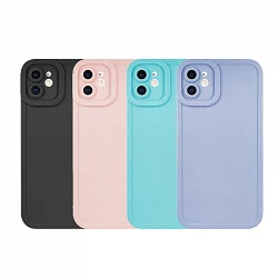 Case silicone iPhone 12 6.1 with camera 4D - 4 Colors
