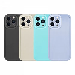 Case silicone iPhone 13 Pro Max with camera 4D - 4 Colors