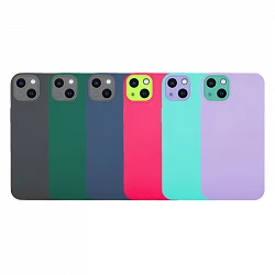 Funda Silicona iPhone 13 6.1 con Cámara 5D - 4 Colores