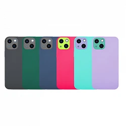 Funda Silicona iPhone 13 Mini con Cámara 5D - 4 Colores