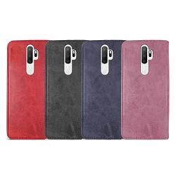 Case with card holder Oppo A5/A9 2020 leatherette - 4 Colors