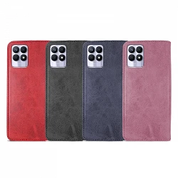 Case with card holder Oppo Realme 8I leatherette - 4 Colors
