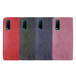 Case with card holder Vivo Y11S leatherette - 4 Colors