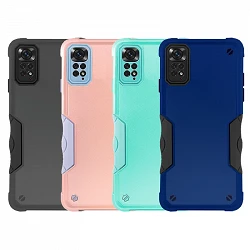 Case anti-blow Xiaomi Redmi Note 11 4G with colored edger - 4 Colors