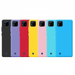 Case silicone smooth Realme C11 2021with camera 3D - 7 Colors