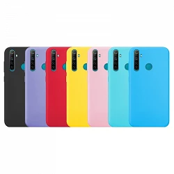 Case silicone smooth Realme 6i with camera 3D - 7 Colors