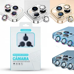 Protecteur 3 lentilles en aluminium brillant iPhone 11 Pro Max/ 11 Pro / 12 Pro 4 couleurs
