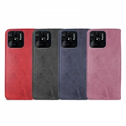 Case with card holder Xiaomi Redmi 10C leatherette - 4 Colors