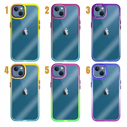 Case Premium anti-blow silicone Colorines for iPhone 13 6.1" edge Camera Aluminum 6 Color