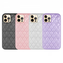 Case Smoked Chamel iPhone 12 Pro leather 4 Color