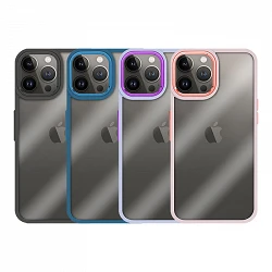 Coque transparente antichoc Premium pour iPhone 13 Pro Camera Edge Aluminium 6 couleurs