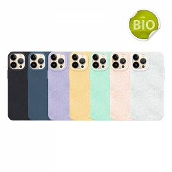 Coque en silicone écologique biodégradable avec traces de plantes pour iPhone 13 Pro Max 6 couleurs