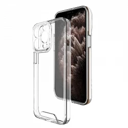 Coque en acrylique rigide transparent iPhone 11 Pro Case Space