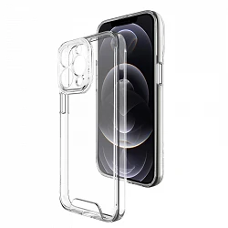 Coque en acrylique rigide transparent iPhone 12 Pro Max Case Space