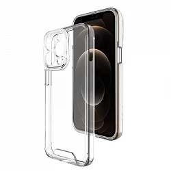 Coque en acrylique rigide transparent iPhone 12 Pro Case Space
