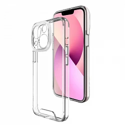 Coque en acrylique rigide transparent iPhone 13 Case Space