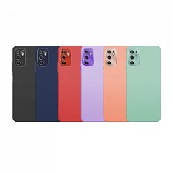 Coque en silicone Premium pour Xiaomi Redmi Note 10 Pro Camera Edge Aluminium 6 couleurs