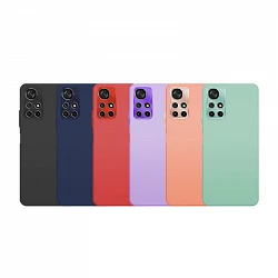 Coque en silicone Premium pour Xiaomi Pocophone M4 Pro 5G Camera Edge Aluminium 6 couleurs