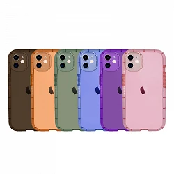 Case Bumper silicone Fluorescent for iPhone 12 6-Colors