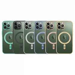 Case silicone Magsafe silicone chrome for iPhone 13 Pro 6-Colors