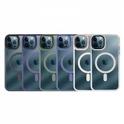 Case Premium Transparent edge Color Magsafe for iPhone 12 Pro Max 6-Colors