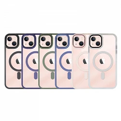 Case Premium Transparent edge Color Magsafe for iPhone 13 6-Colors