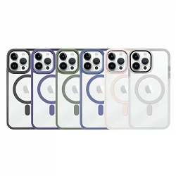 Case Premium Transparent edge Color Magsafe for iPhone 14 Pro 6-Colors