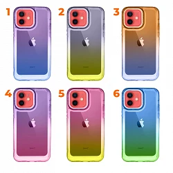 Funda Space Case Degradada con Cubre Camara de Colores para iPhone 12