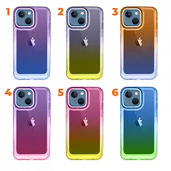 Case Space Case degraded with Camera Cover de Colors for iPhone 13