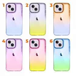Case Space Case degraded with Camera Cover de Colors for iPhone 14