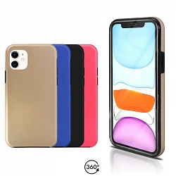 Case double iPhone 11 silicone front and rear 360 - 4 Colors