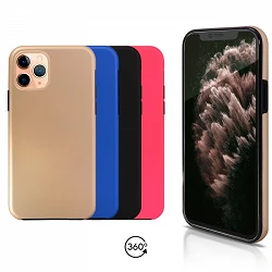 Case double iPhone 11 Pro silicone front and rear 360 - 4 Colors