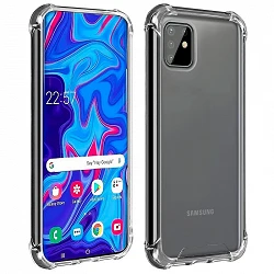 Case anti-blow Samsung Galaxy A81 Gel Transparent with reinforced corners