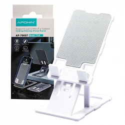 holder mobile-Tablet Folding and Inclinacion AdjustableT3-W White