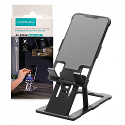 holder mobile-Tablet Folding and Inclinacion AdjustableT3-B Black