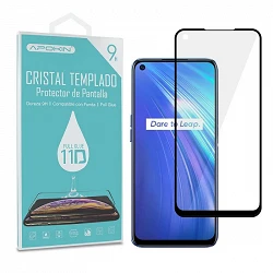 tempered glass Full Glue 11D Premium Oppo A11 display protector edge Black