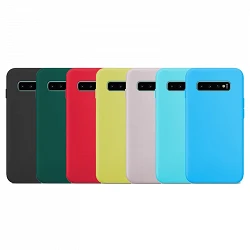 Case silicone smooth Samsung Galaxy S10 with Camera 3D - 7 Colors