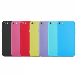 Case silicone smooth iPhone 5/5s with Camera 3D - 7 Colors