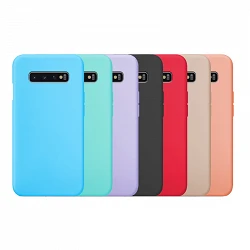 Case silicone smooth Samsung Galaxy S10 available in 12 Colors