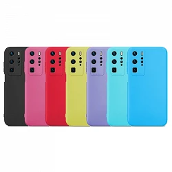Case silicone smooth Huawei P50 Pro with camera 3D - 7 Colors