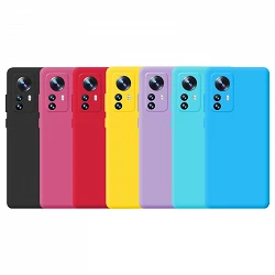 Case silicone smooth Xiaomi Mi 12t with camera 3D - 7 Colors