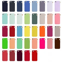 Case silicone liquid effect leather iPhone 7/8/SE available in 36 Colors