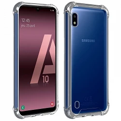 Case anti-blow Samsung Galaxy A10 Gel Transparent with reinforced corners