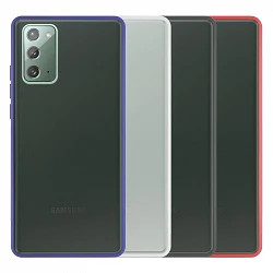 Coque Samsung Galaxy Note 20 Smoked Gel avec bordure colorée
