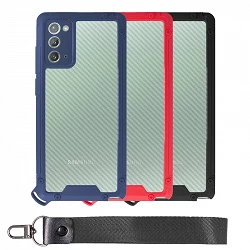 Case Bumper Anti-Shock Samsung Note 20 with Lanyard short - 3 Colors